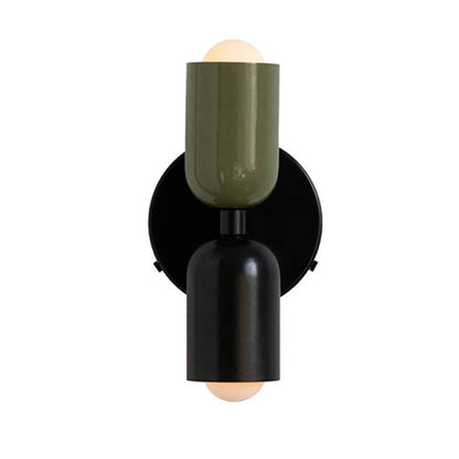 Louvel Modern Vertical Glass Wall Sconce Up Down