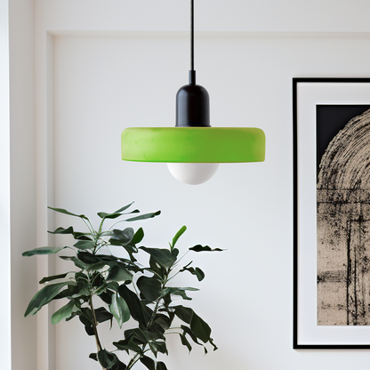 Luccon Vintage Style Glass Shade Pendant Light