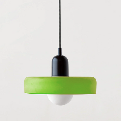 Luccon Vintage Style Glass Shade Pendant Light