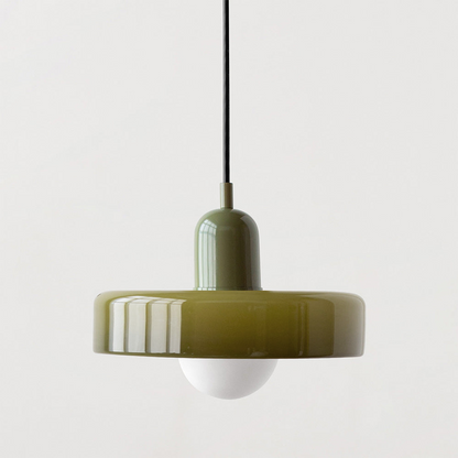 Luccon Vintage Style Glass Shade Pendant Light