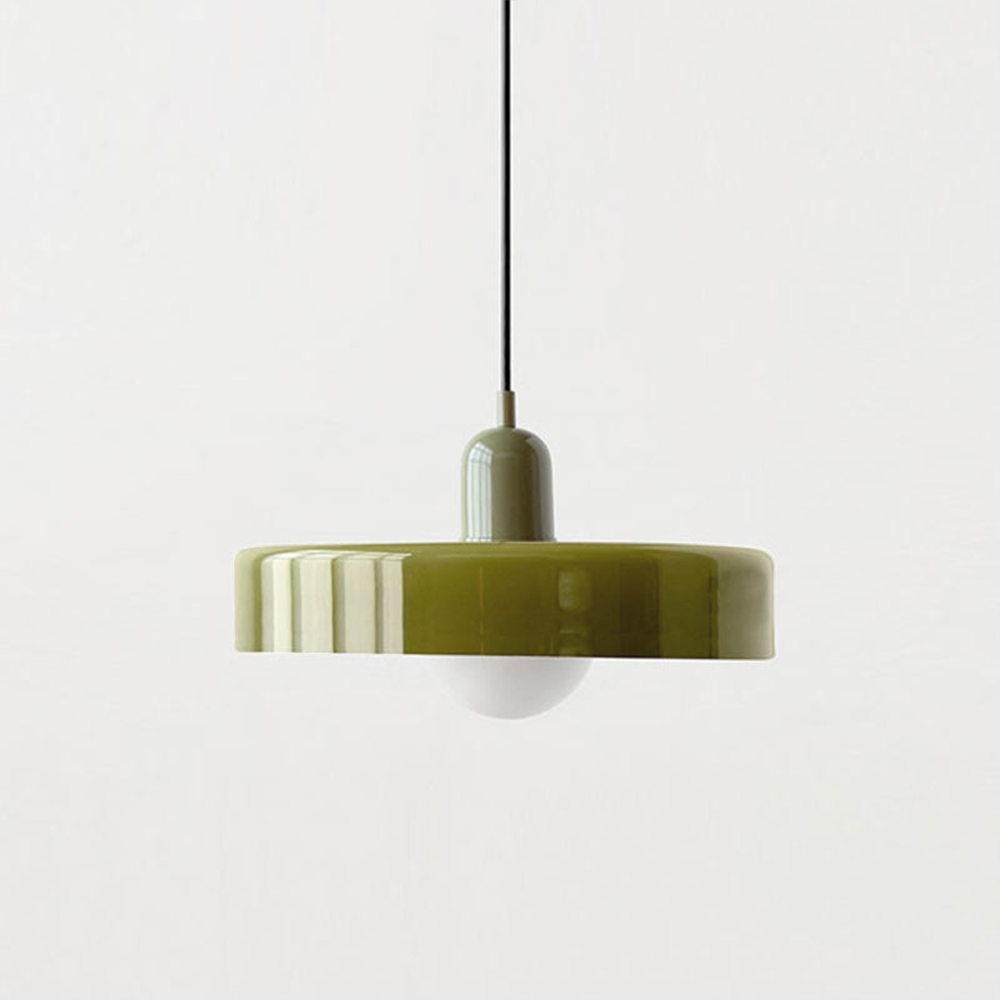 Luccon Vintage Style Glass Shade Pendant Light