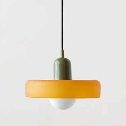 Luccon Vintage Style Glass Shade Pendant Light