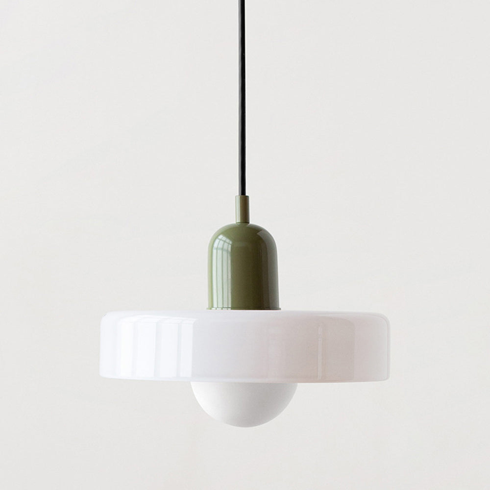 Luccon Vintage Style Glass Shade Pendant Light