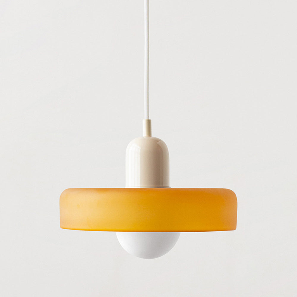 Luccon Vintage Style Glass Shade Pendant Light