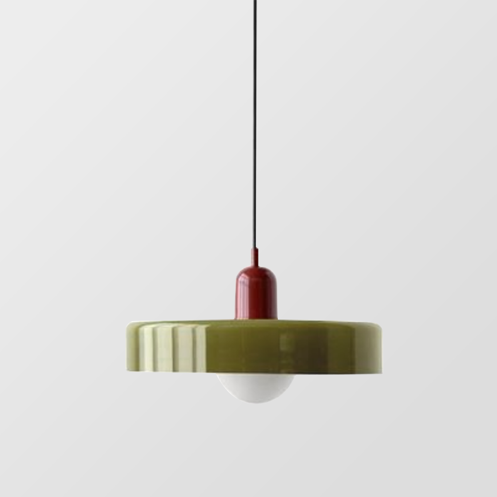 Luccon Vintage Style Glass Shade Pendant Light