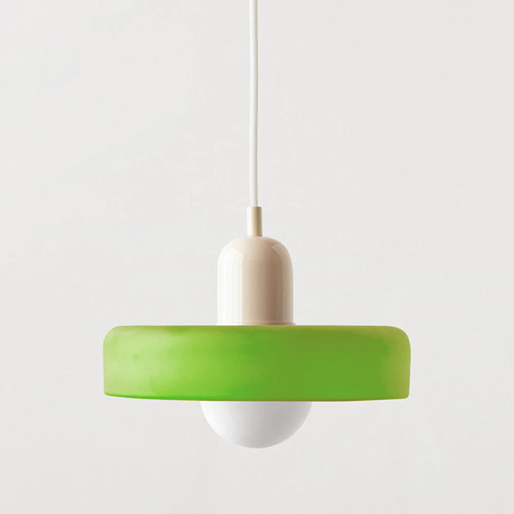 Luccon Vintage Style Glass Shade Pendant Light