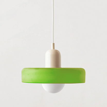 Luccon Vintage Style Glass Shade Pendant Light