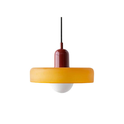 Luccon Vintage Style Glass Shade Pendant Light