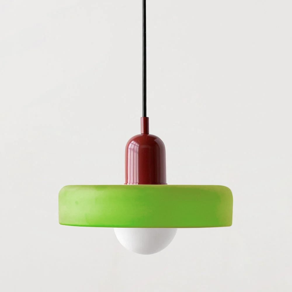 Luccon Vintage Style Glass Shade Pendant Light