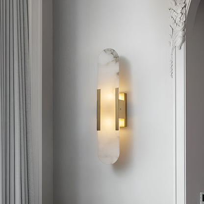 Luxury Alabaster Flute Sconce