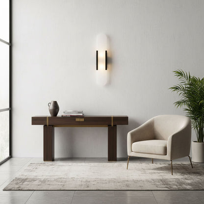 Luxury Alabaster Flute Sconce