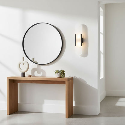 Luxury Alabaster Flute Sconce