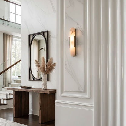Luxury Alabaster Flute Sconce