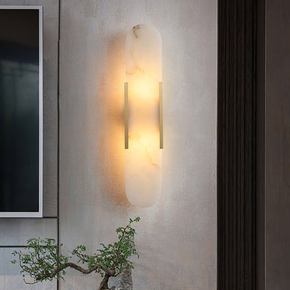 Luxury Alabaster Flute Sconce