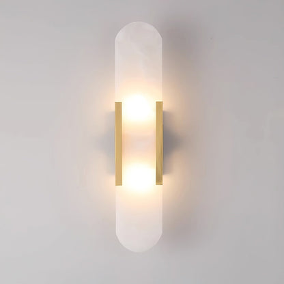 Luxury Alabaster Flute Sconce
