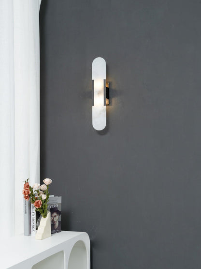 Luxury Alabaster Flute Sconce