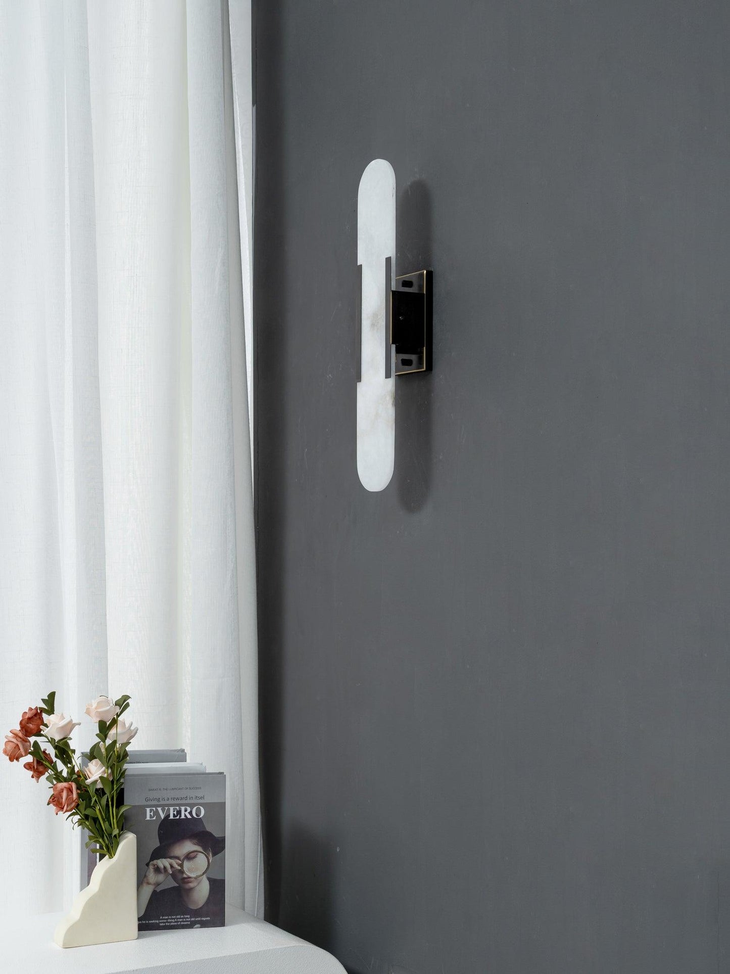 Luxury Alabaster Flute Sconce