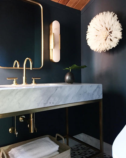 Luxury Alabaster Flute Sconce