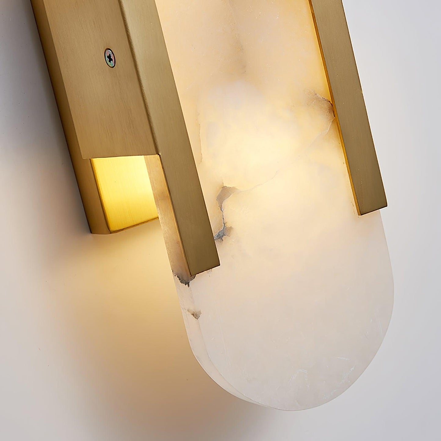 Luxury Alabaster Flute Sconce