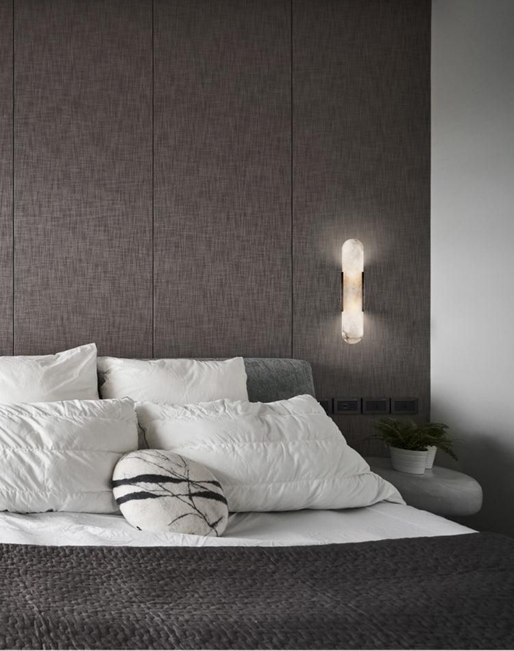 Luxury Alabaster Flute Sconce