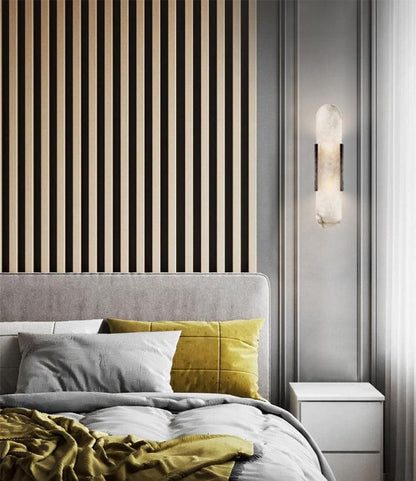 Luxury Alabaster Flute Sconce