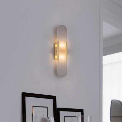 Luxury Alabaster Flute Sconce