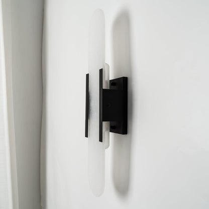 Luxury Alabaster Flute Sconce
