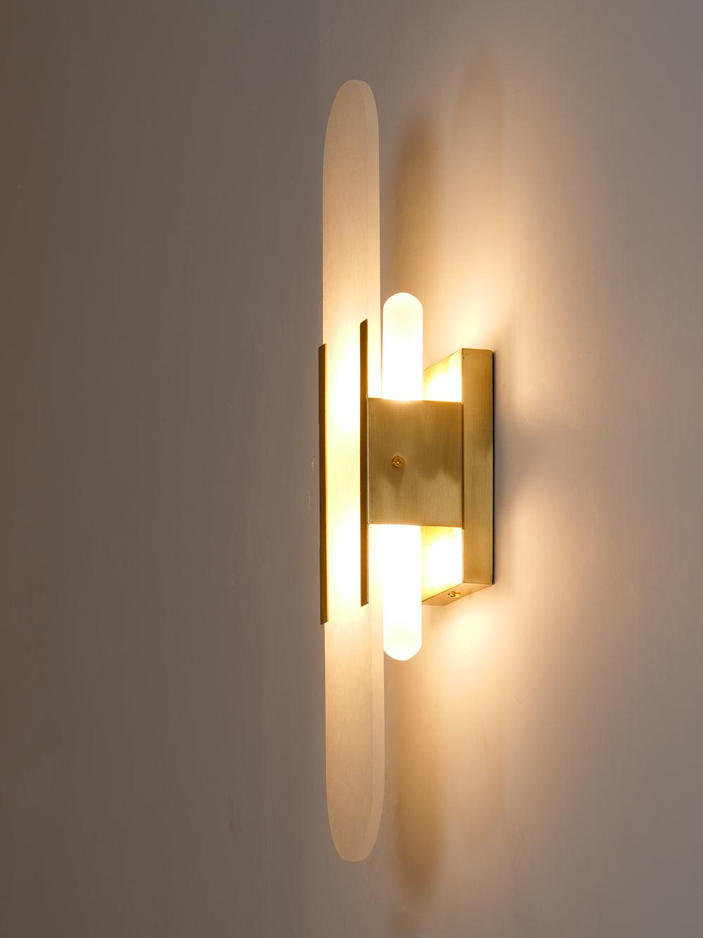 Luxury Alabaster Flute Sconce