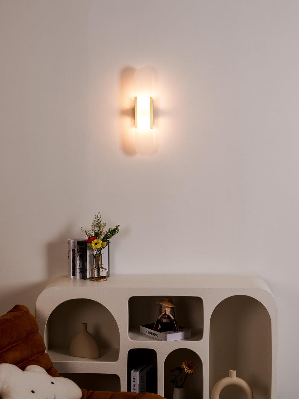 Luxury Alabaster Flute Sconce