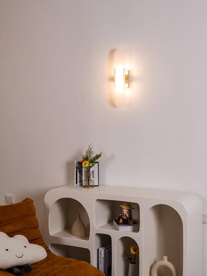 Luxury Alabaster Flute Sconce