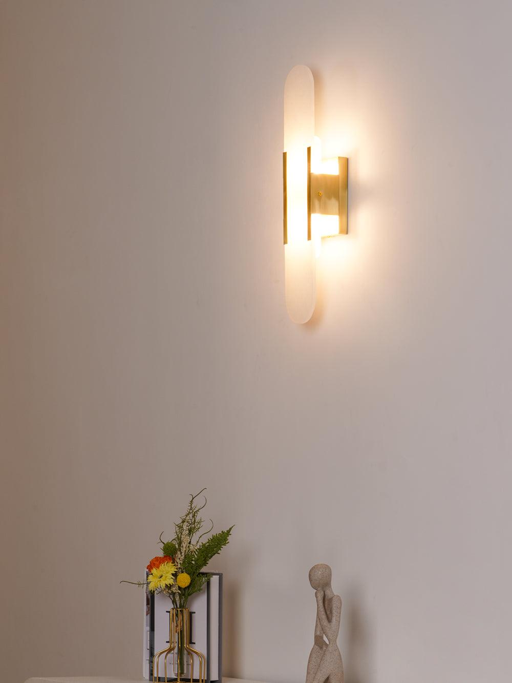 Luxury Alabaster Flute Sconce