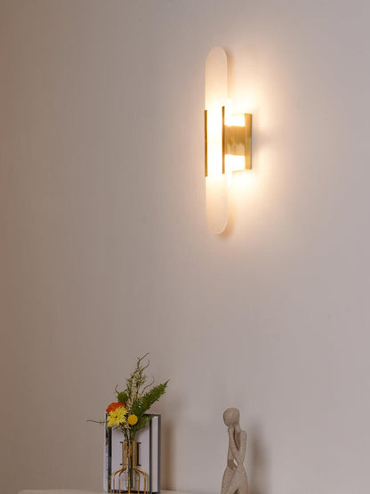 Luxury Alabaster Flute Sconce
