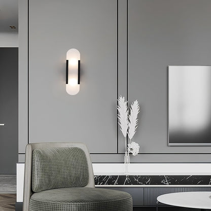 Luxury Alabaster Flute Sconce
