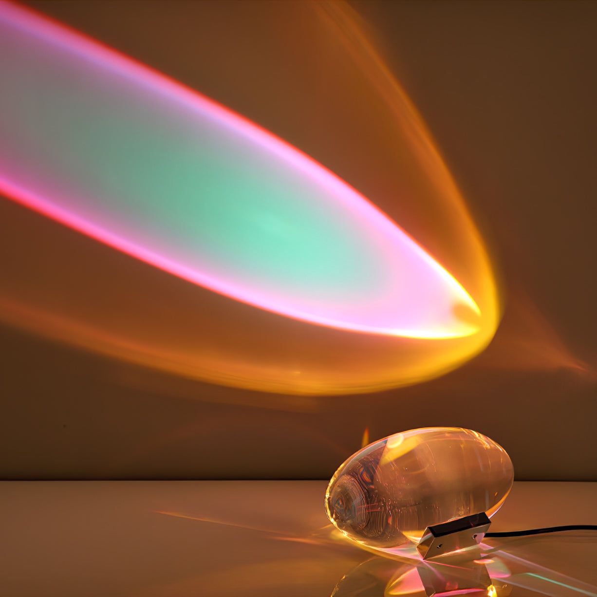 Marsman Crystal Eye Projection Table Lamp