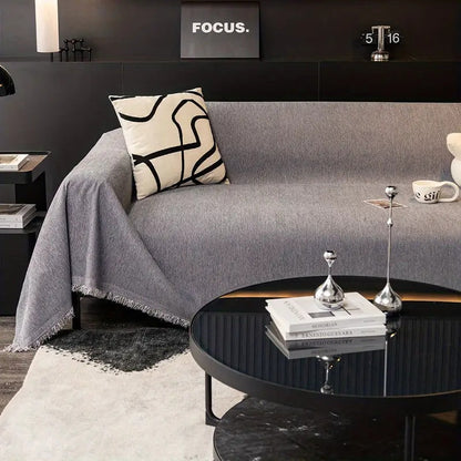 Minimalist Chenille Sofa Cover - Water Resistant