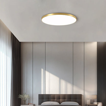 Minimalist Round LED Ceiling Light Flush Mount White Fixture