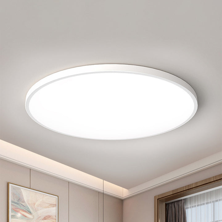 Minimalist Round LED Ceiling Light Flush Mount White Fixture