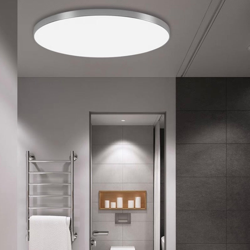 Minimalist Round LED Ceiling Light Flush Mount White Fixture