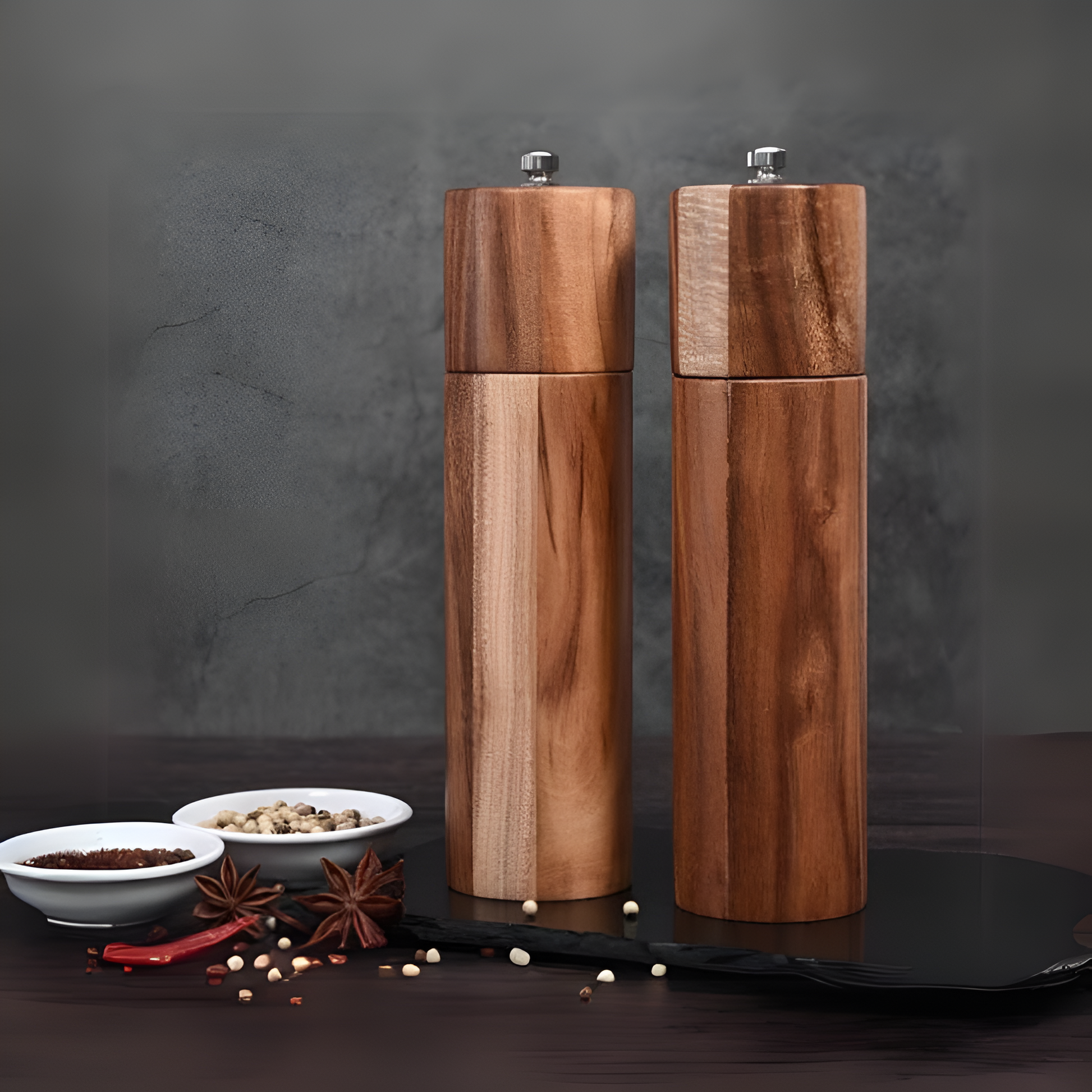 Minimalist Wooden Spice Grinders 1