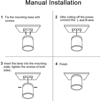 Modern Cylinder Surface Mounted Downlight Aluminium & Wood