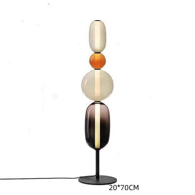 Modern Dimmable LED Floor Lamp - Replaceable Strip - Black/Brass