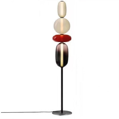 Modern Dimmable LED Floor Lamp - Replaceable Strip - Black/Brass