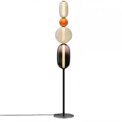 Modern Dimmable LED Floor Lamp - Replaceable Strip - Black/Brass