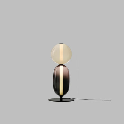 Modern Dimmable LED Floor Lamp - Replaceable Strip - Black/Brass