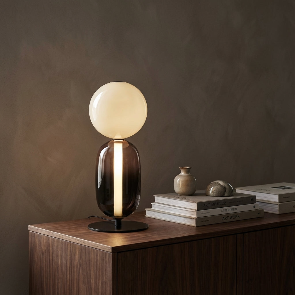 Modern Dimmable LED Floor Lamp - Replaceable Strip - Black/Brass