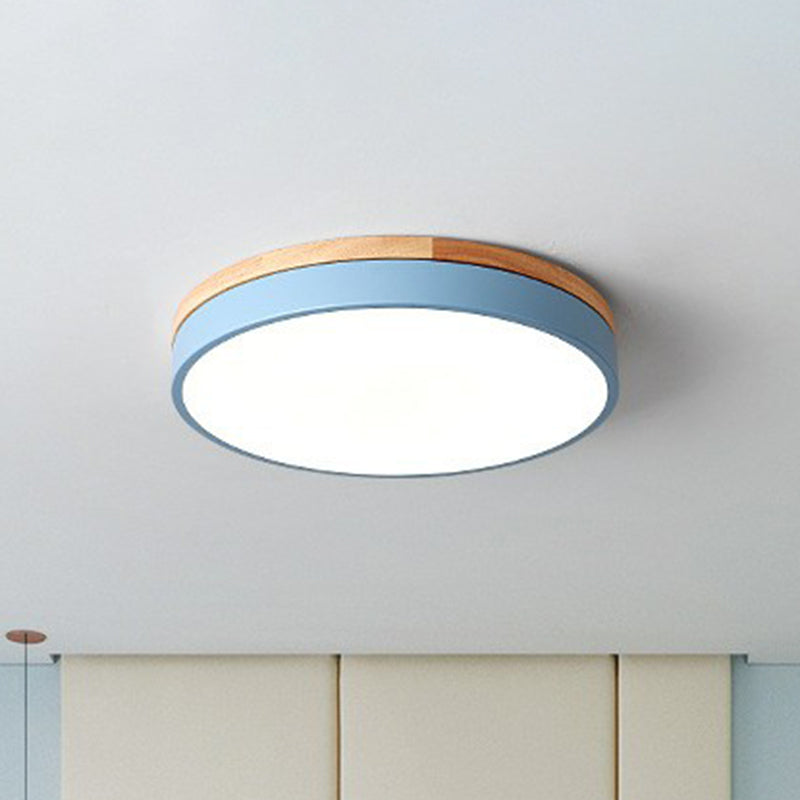 Modern LED Flush Mount Ceiling Light Fixture with Acrylic Finish ? Elegant Illumination for Stylish Bedrooms 11