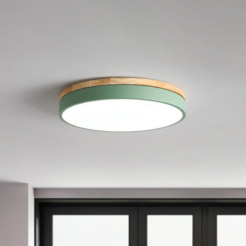 Modern LED Flush Mount Ceiling Light Fixture with Acrylic Finish ? Elegant Illumination for Stylish Bedrooms 0