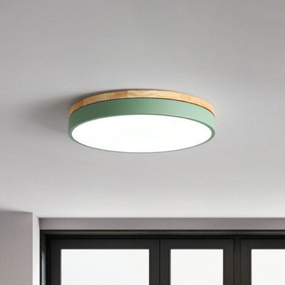 Modern LED Flush Mount Ceiling Light Fixture with Acrylic Finish ? Elegant Illumination for Stylish Bedrooms 0