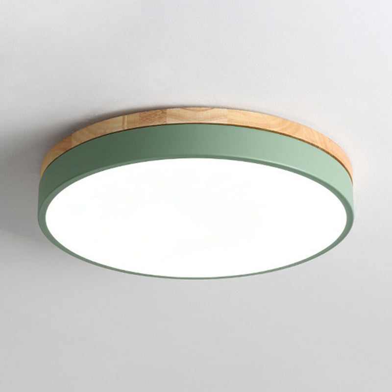 Modern LED Flush Mount Ceiling Light Fixture with Acrylic Finish ? Elegant Illumination for Stylish Bedrooms 1