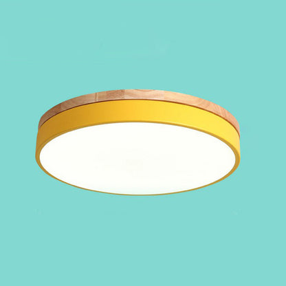 Modern LED Flush Mount Ceiling Light Fixture with Acrylic Finish ? Elegant Illumination for Stylish Bedrooms 3
